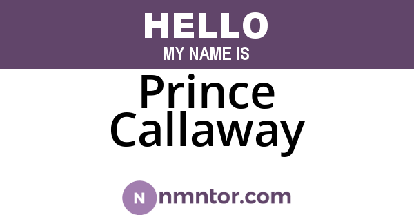 Prince Callaway