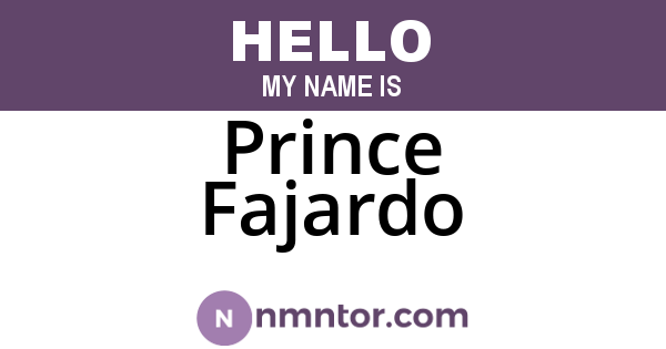Prince Fajardo