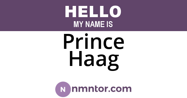 Prince Haag