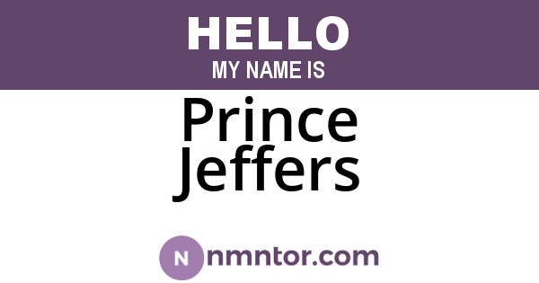 Prince Jeffers