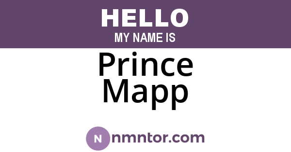 Prince Mapp