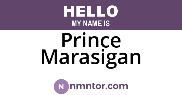 Prince Marasigan