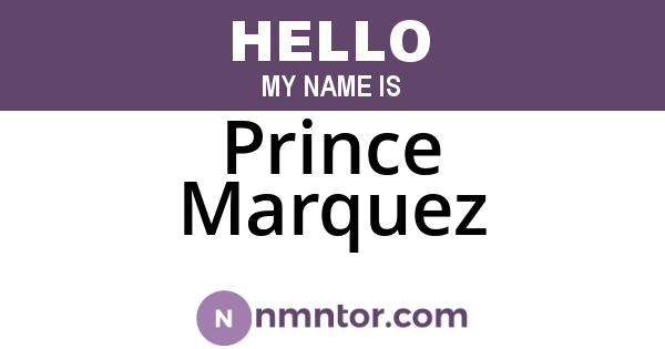 Prince Marquez