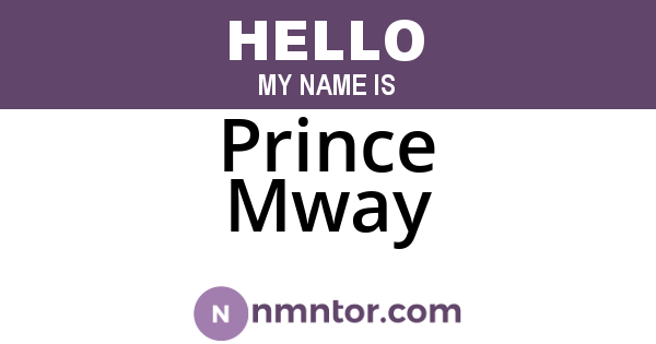 Prince Mway