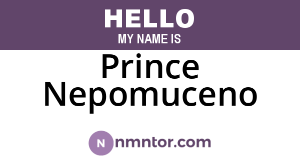 Prince Nepomuceno