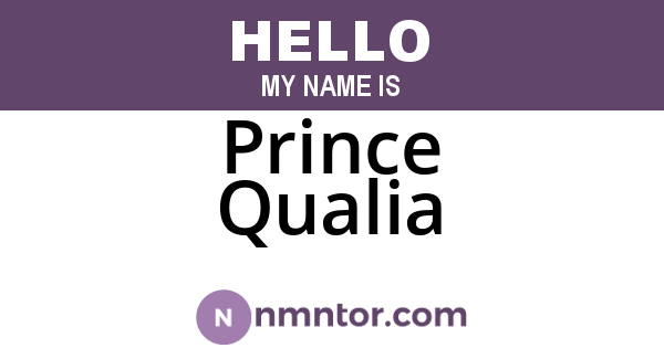 Prince Qualia