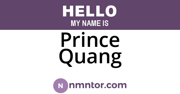 Prince Quang