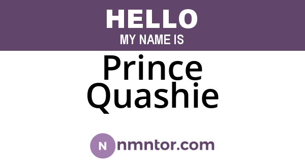 Prince Quashie