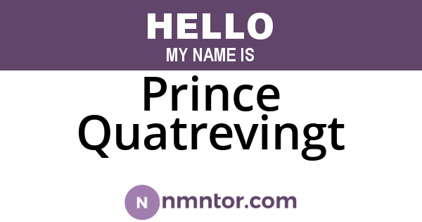 Prince Quatrevingt