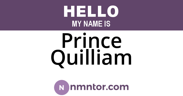 Prince Quilliam