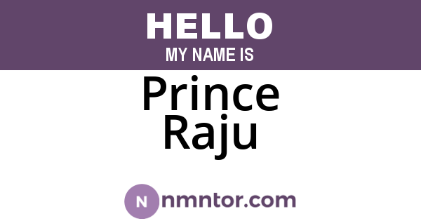 Prince Raju