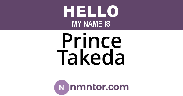 Prince Takeda