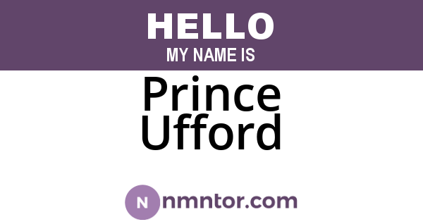 Prince Ufford