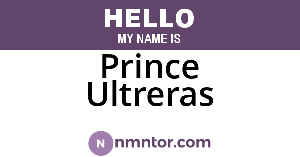 Prince Ultreras