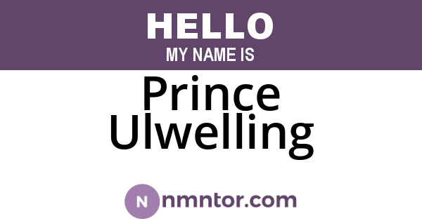 Prince Ulwelling