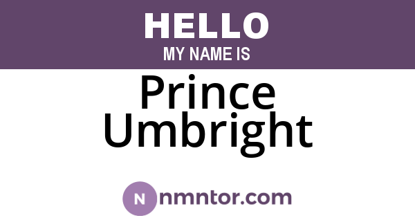 Prince Umbright
