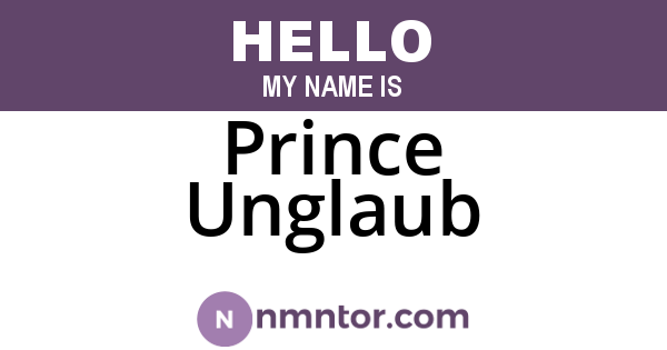Prince Unglaub
