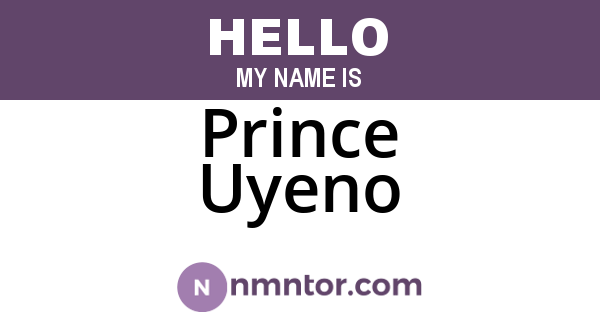 Prince Uyeno