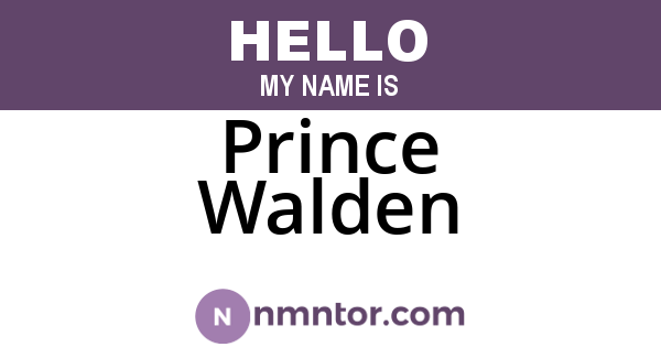 Prince Walden