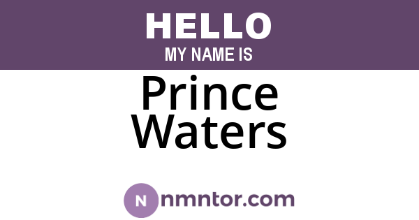 Prince Waters