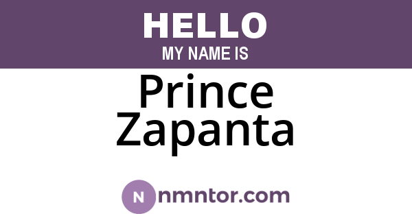 Prince Zapanta