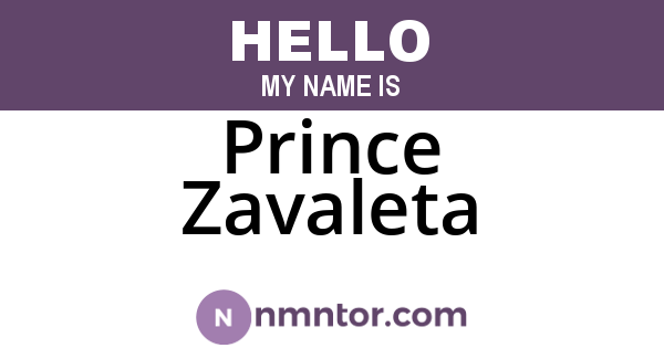 Prince Zavaleta