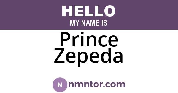 Prince Zepeda