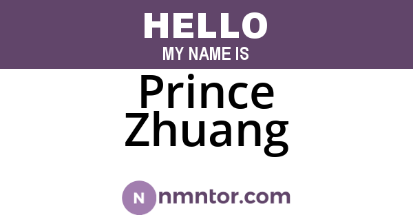 Prince Zhuang