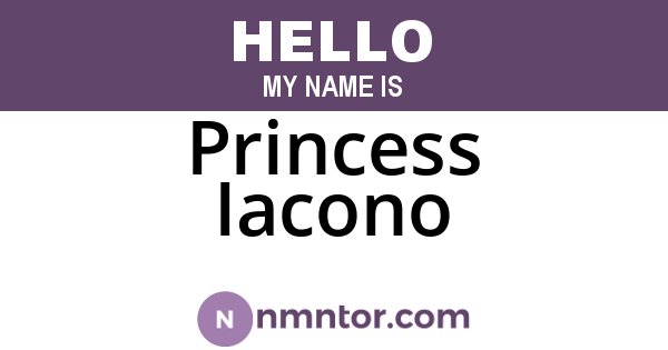 Princess Iacono