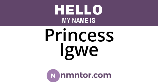 Princess Igwe