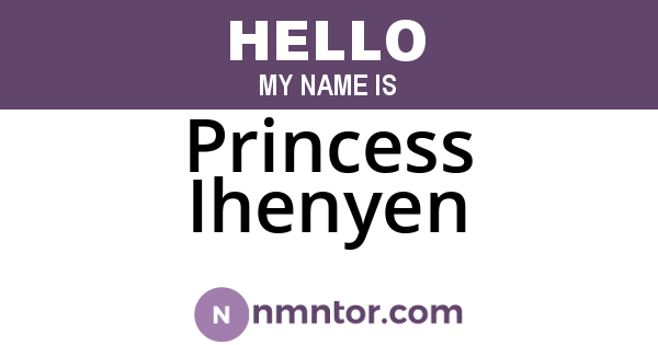 Princess Ihenyen