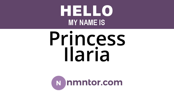 Princess Ilaria