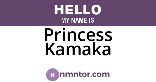Princess Kamaka