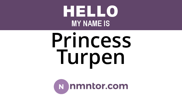 Princess Turpen