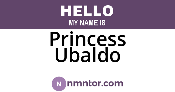 Princess Ubaldo