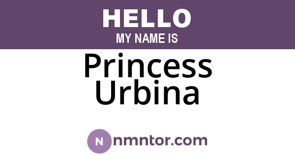 Princess Urbina