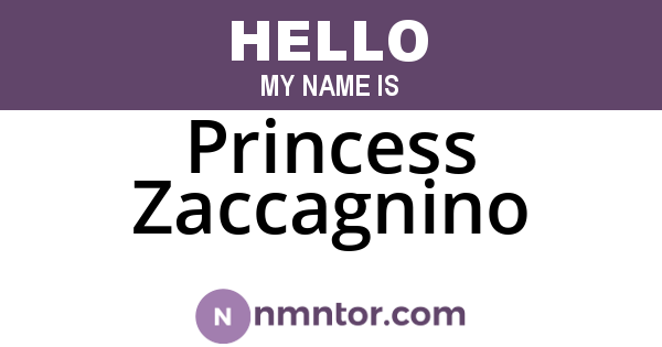 Princess Zaccagnino