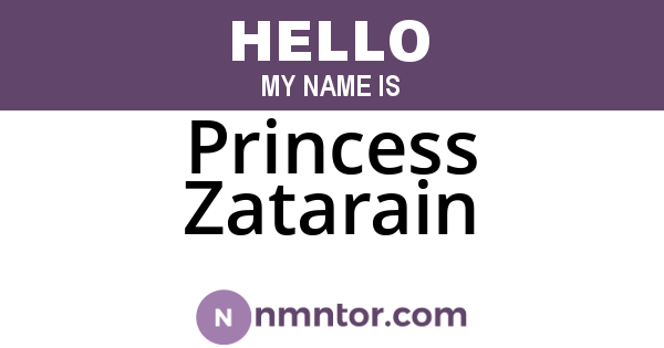 Princess Zatarain