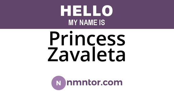 Princess Zavaleta