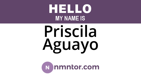 Priscila Aguayo