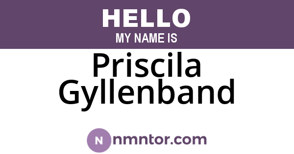 Priscila Gyllenband