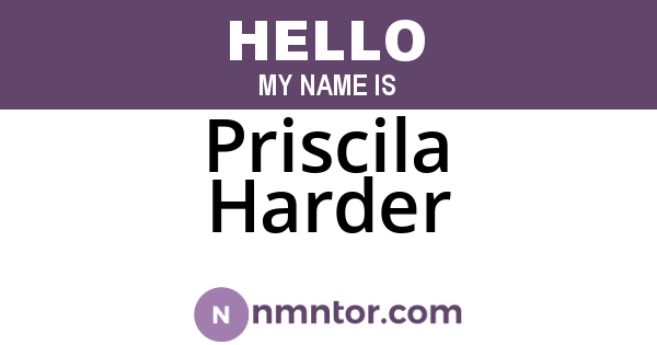 Priscila Harder