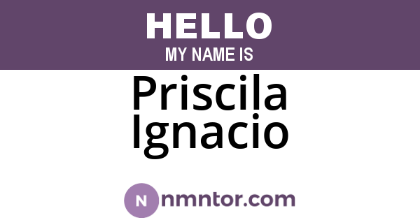 Priscila Ignacio