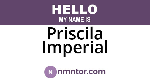 Priscila Imperial
