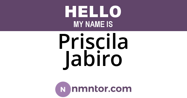 Priscila Jabiro