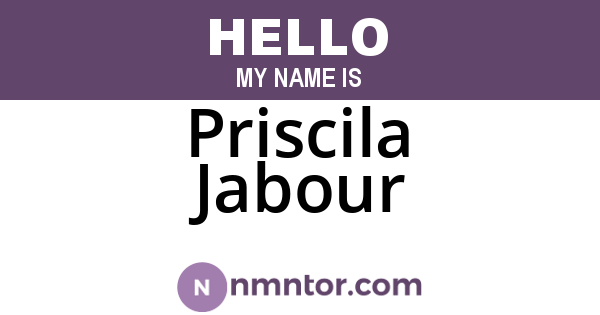 Priscila Jabour