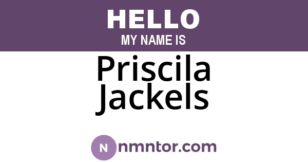 Priscila Jackels