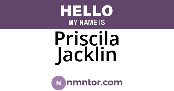 Priscila Jacklin