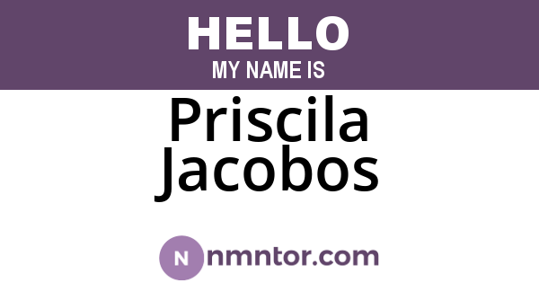 Priscila Jacobos