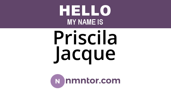 Priscila Jacque